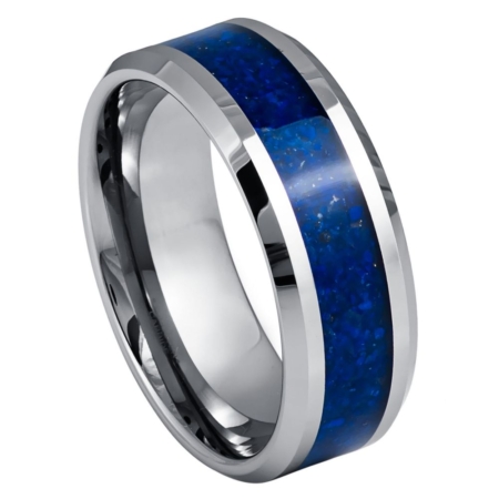 Lapis Lazuli Tungsten Ring by Josef Elias