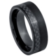 Carbon Fiber Black IP Tungsten Ring by Josef Elias