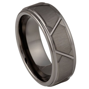 Gray Tungsten Ring by Josef Elias