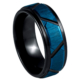 Unique Pattern Wedding Band Trapezoid Tungsten