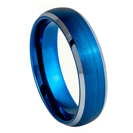 Blue Tungsten Wedding Ring Josef Elias