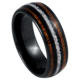 Wood and Turquoise Unique Tungsten Ring Josef Elias