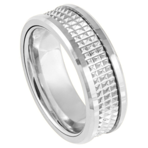 White Tungsten Ring Josef Elias