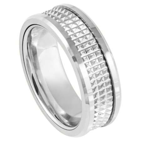 White Tungsten Ring Josef Elias