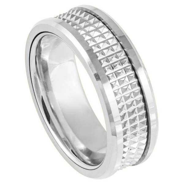 White Tungsten Ring Josef Elias