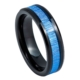 Black and Blue IP Tungsten Ring