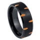 Josef Elias Black and Orange Wedge Ring